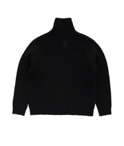 Dos du Pop Trading Company Knitted Full Zip black, col montant
