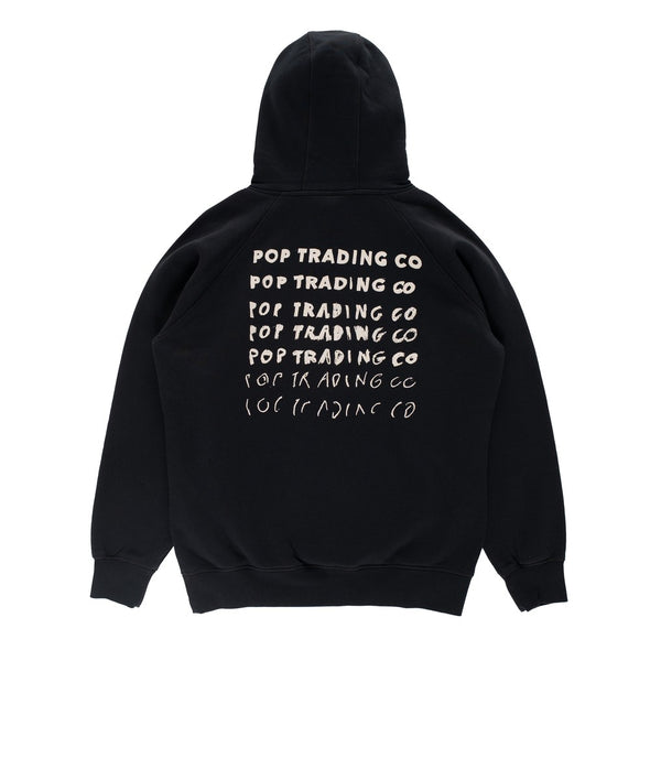 sketchy hooded sweat - black