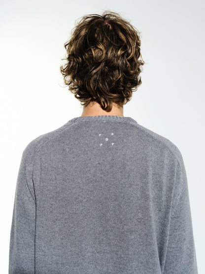 Knitted Arch Crewneck - Aura
