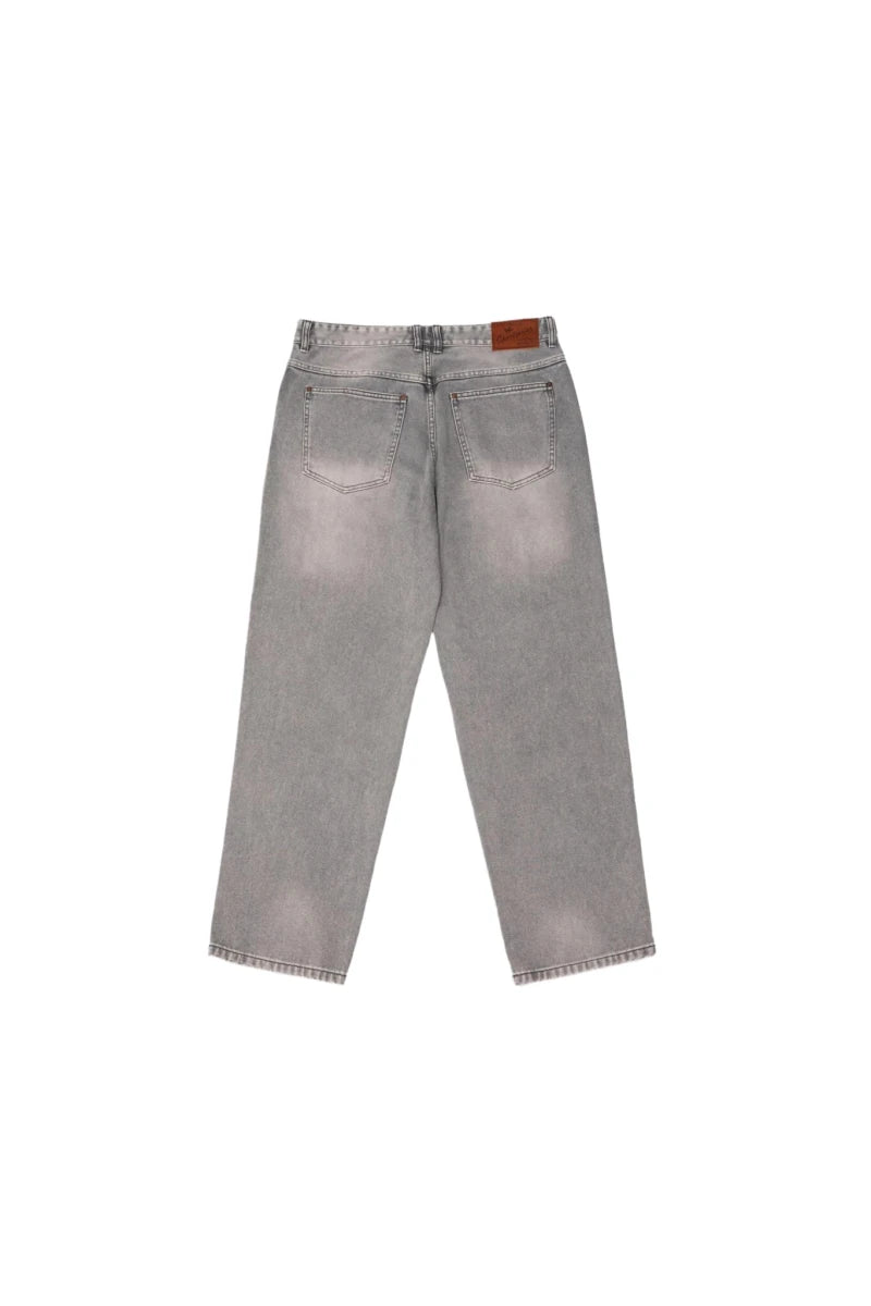 Goodies Sportive Wide Leg Grey Pant porté de dos