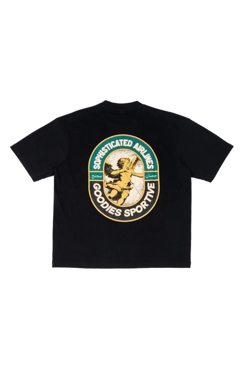 Goodies Sportive Sophisticated Airplanes Black Tee Goodies sportive