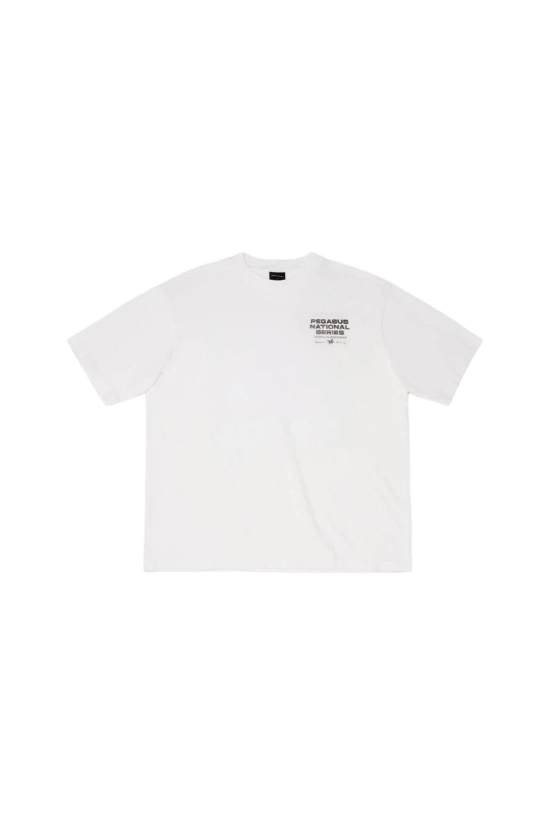 Goodies Sportive Pegasus Series White Tee porté de dos