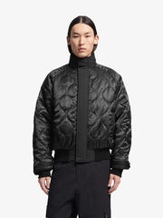 REVERSIBLE BOMBER JACKET - Black BRAM'S FRUIT - vue portée côté matelassé
