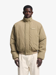 REVERSIBLE BOMBER JACKET - Olive Green BRAM'S FRUIT - vue de face portée côté nylon