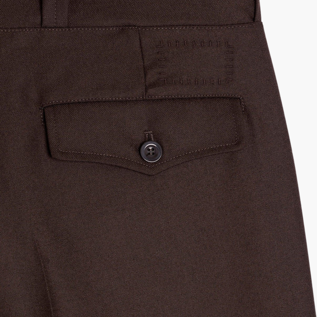 FRENCH MILITARY PANTS - Marron foncé MUSEUM GARMENTS