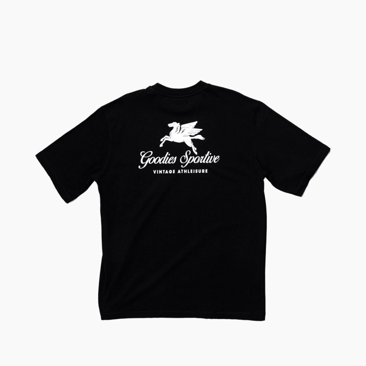 Goodies Sportive Pegasus Black Tee packshot dos