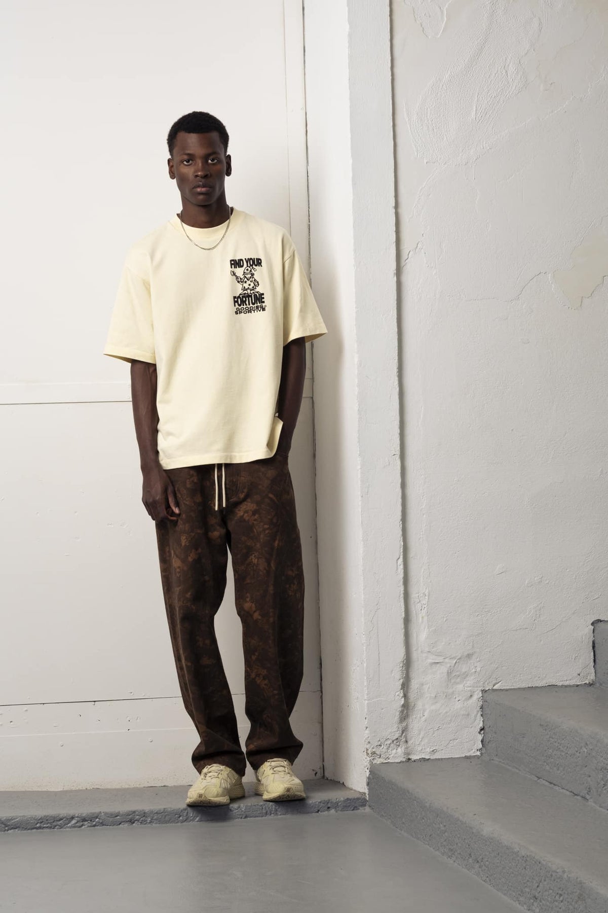 FORTUNE BUTTER TEE - Butter Yellow GOODIES SPORTIVE - porté de face — photo 1