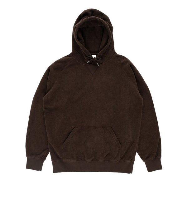 outlined logo hooded terry sweat - delicioso