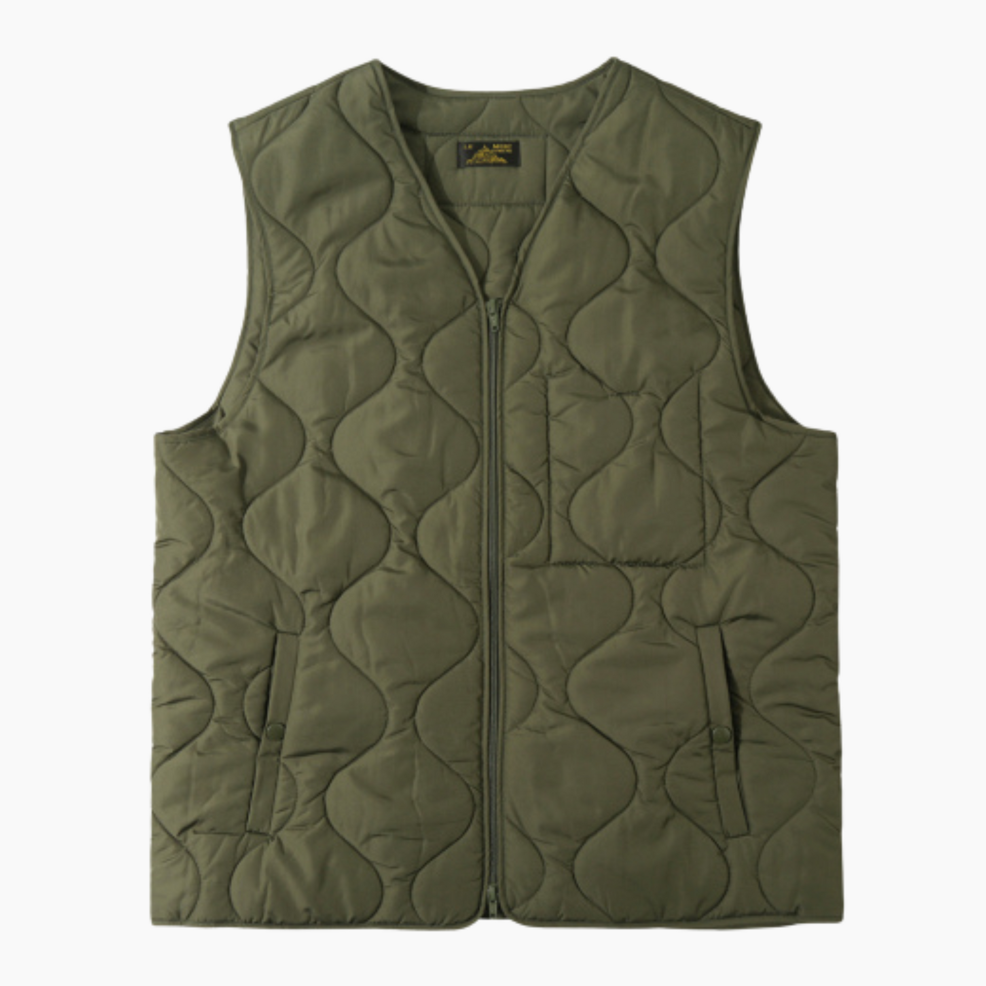 VINIS - SLEEVELESS JACKET KAKI - Aura