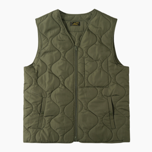 VINIS - SLEEVELESS JACKET KAKI - Aura
