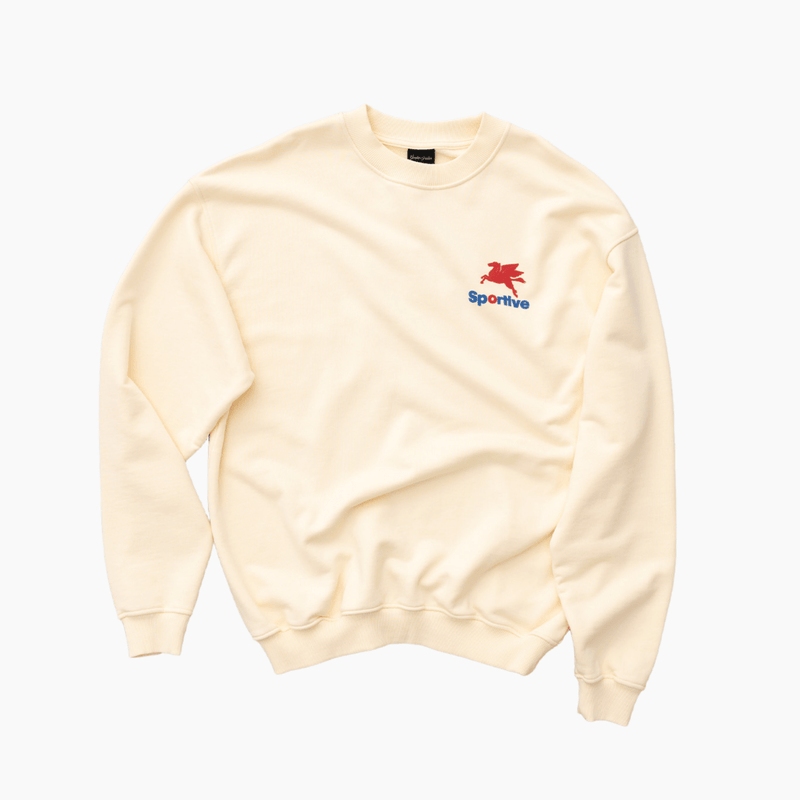 550G Pegasus butter crewneck - Aura