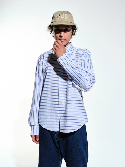 striped logo shirt - Aura