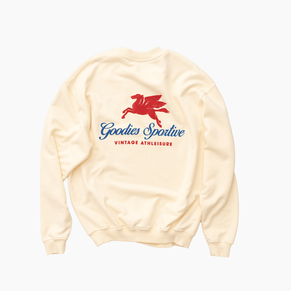 550G Pegasus butter crewneck - Aura