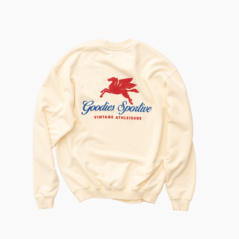 550G Pegasus butter crewneck - Aura