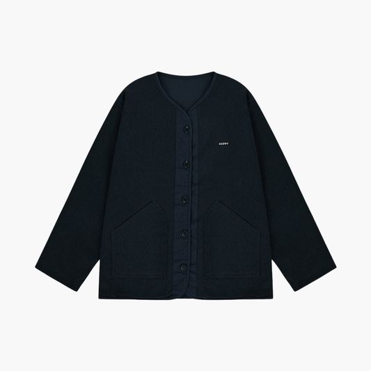REVERSIBLE UTILITY ROUND JACKET NAVY Kappy
