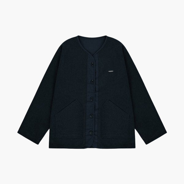 REVERSIBLE UTILITY ROUND JACKET NAVY Kappy