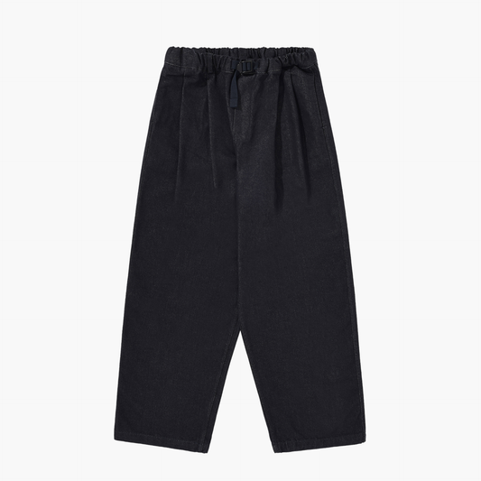 TWO TUCK WIDE DENIM PANTS DEEP INDIGO Kappy