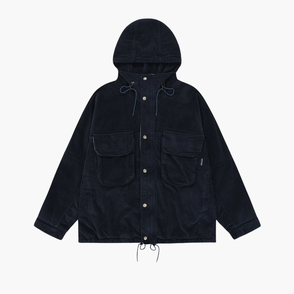 CORDUROY MOUNTAIN JACKET NAVY Kappy