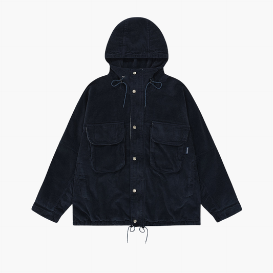 CORDUROY MOUNTAIN JACKET NAVY Kappy