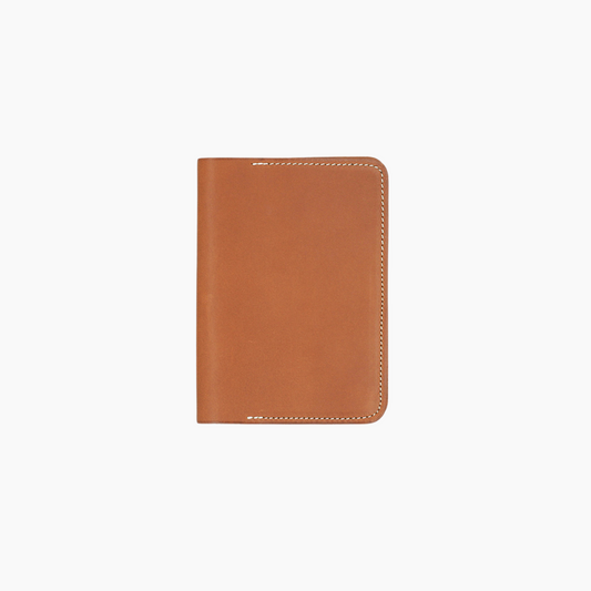 Passport Cover Gold Baranil Calf Leather - Aura
