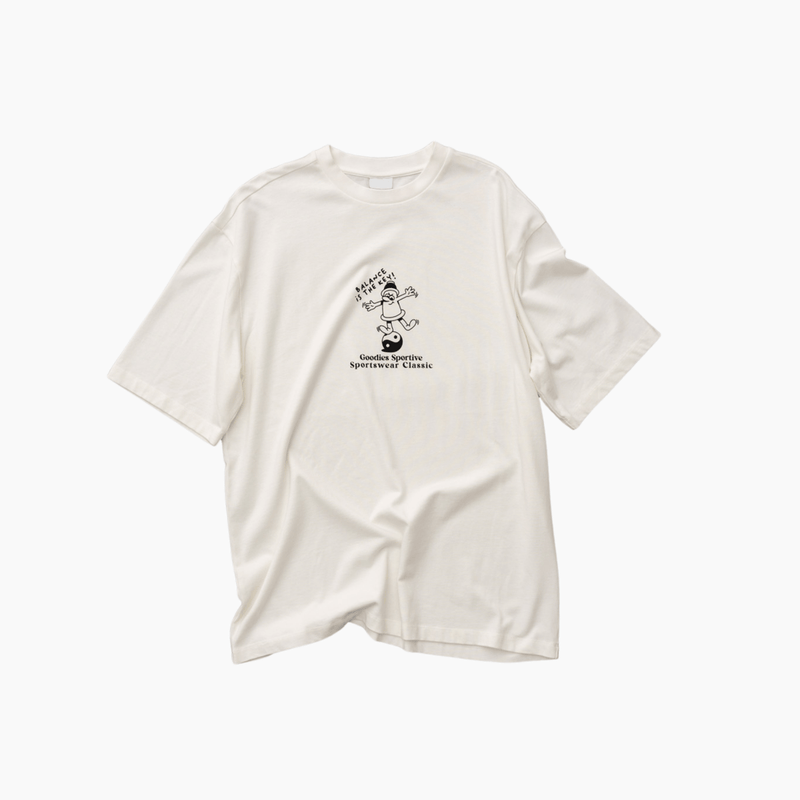 Balance white tee - Aura