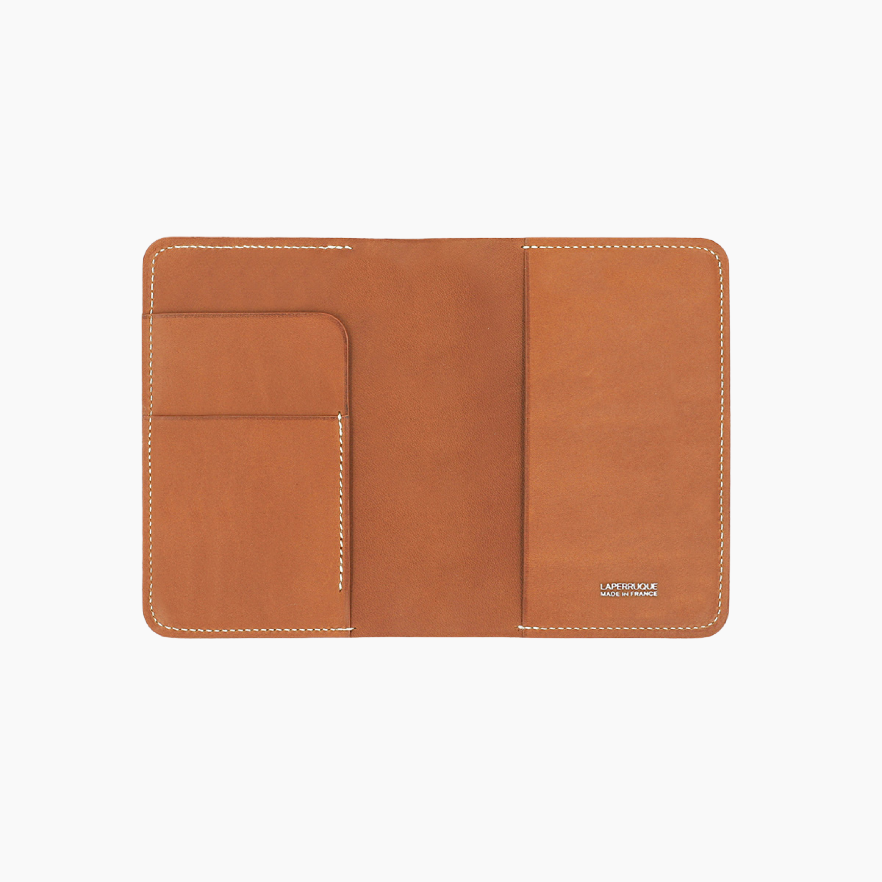 Passport Cover Gold Baranil Calf Leather - Aura