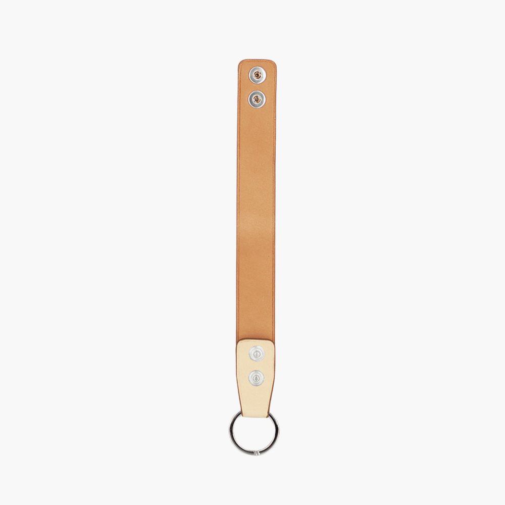 SNAPS KEY-HOLDER NATURAL LAPERRUQUE - détail cuir
