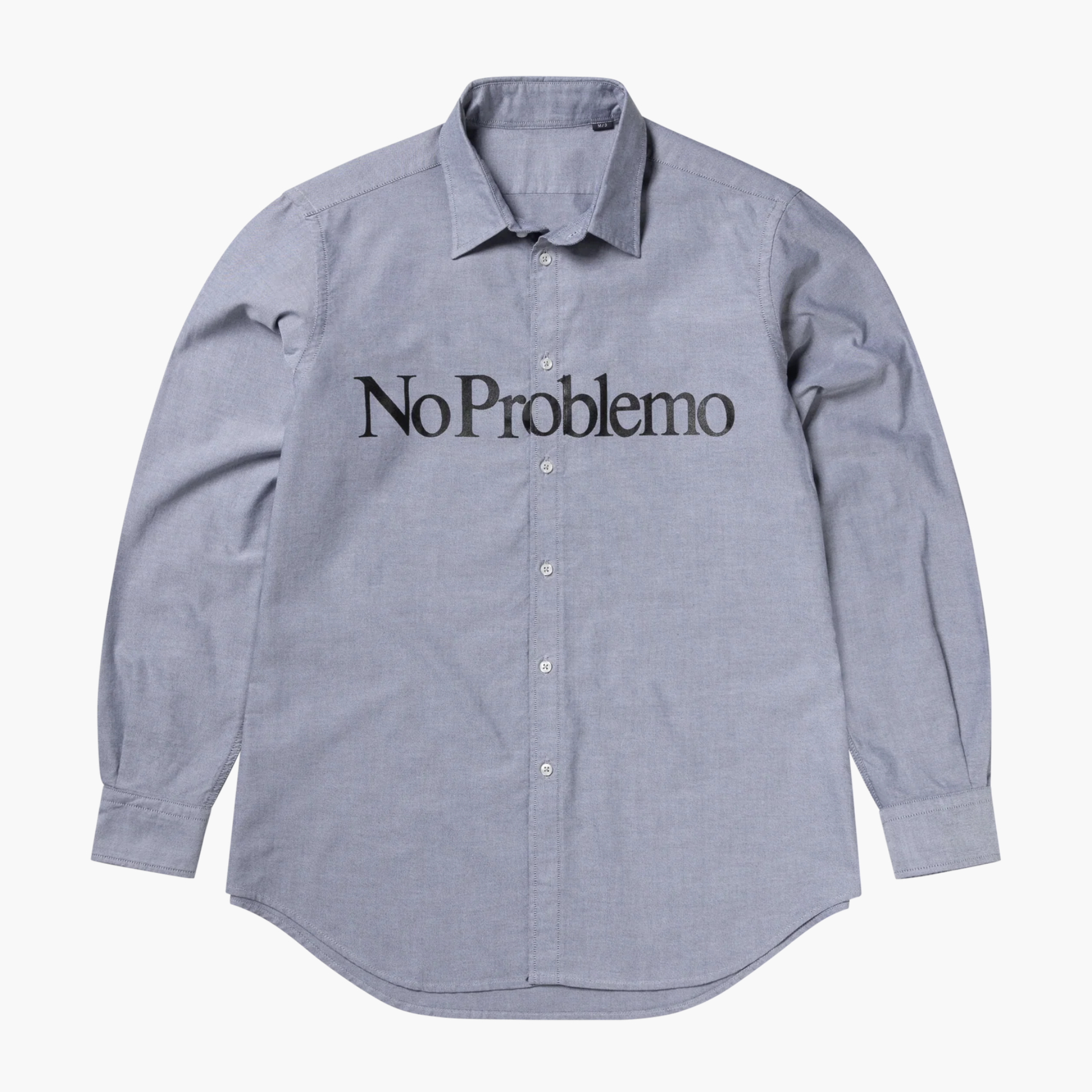 No Problemo LS Stripe Oxford Shirt Charcoal Aries no problemo