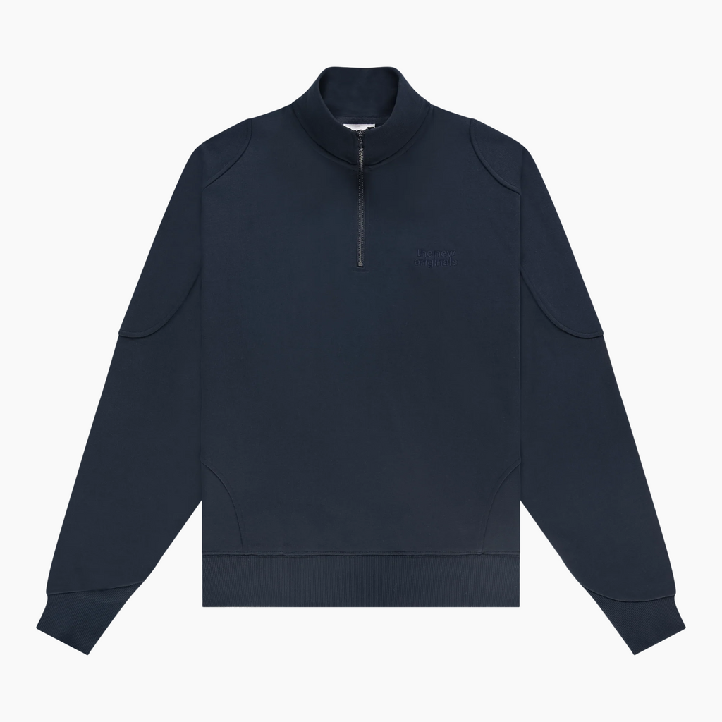 Emblem Half-Zip sweater Navy - Aura