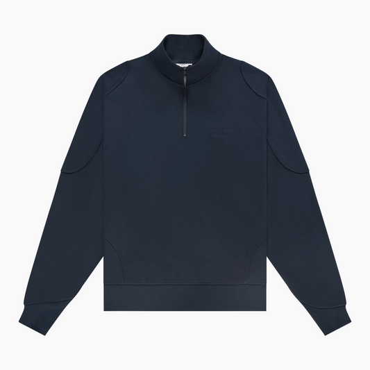 Emblem Half-Zip sweater Navy - Aura