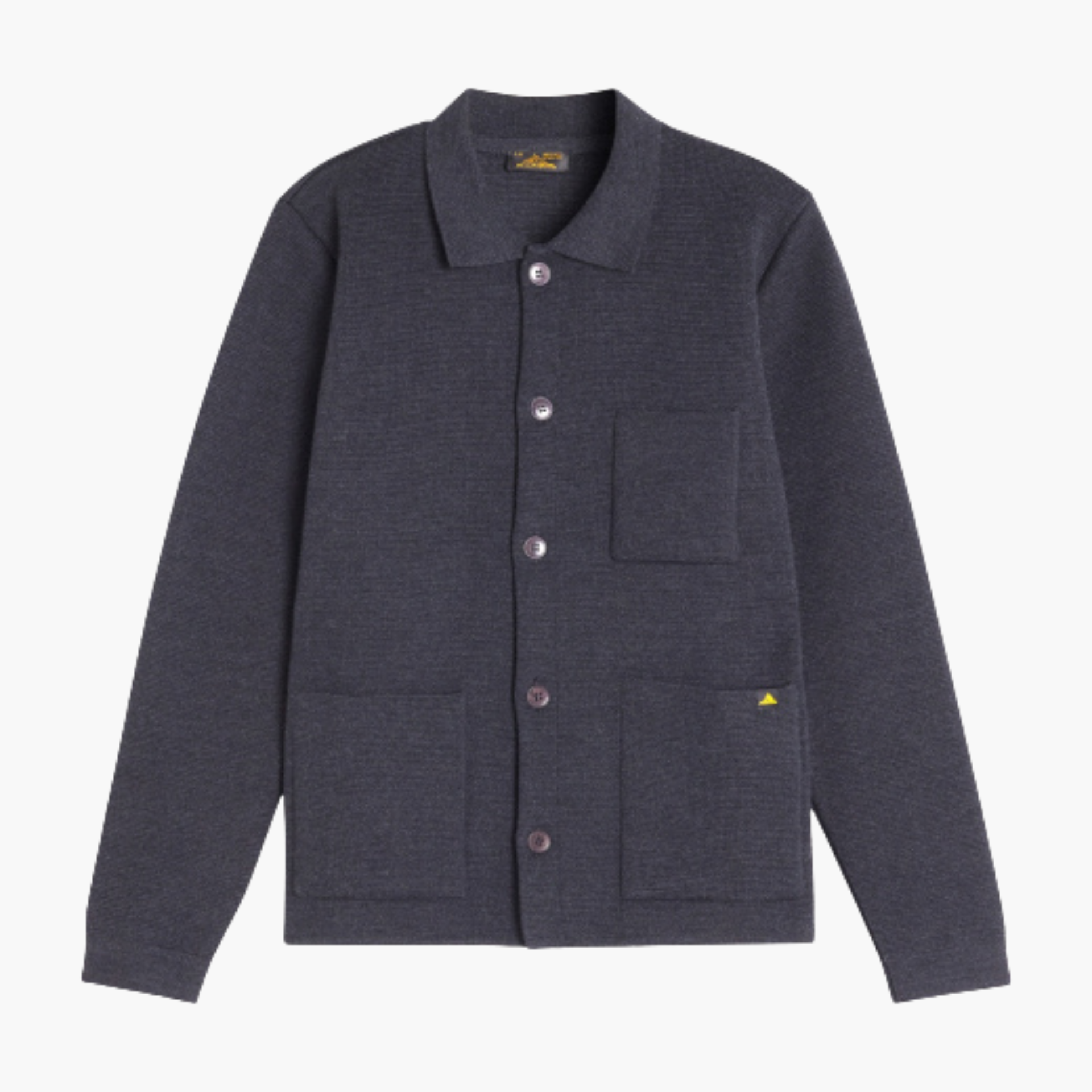 GUINO - WORK CARDIGAN - Grey Le Mont Saint Michel