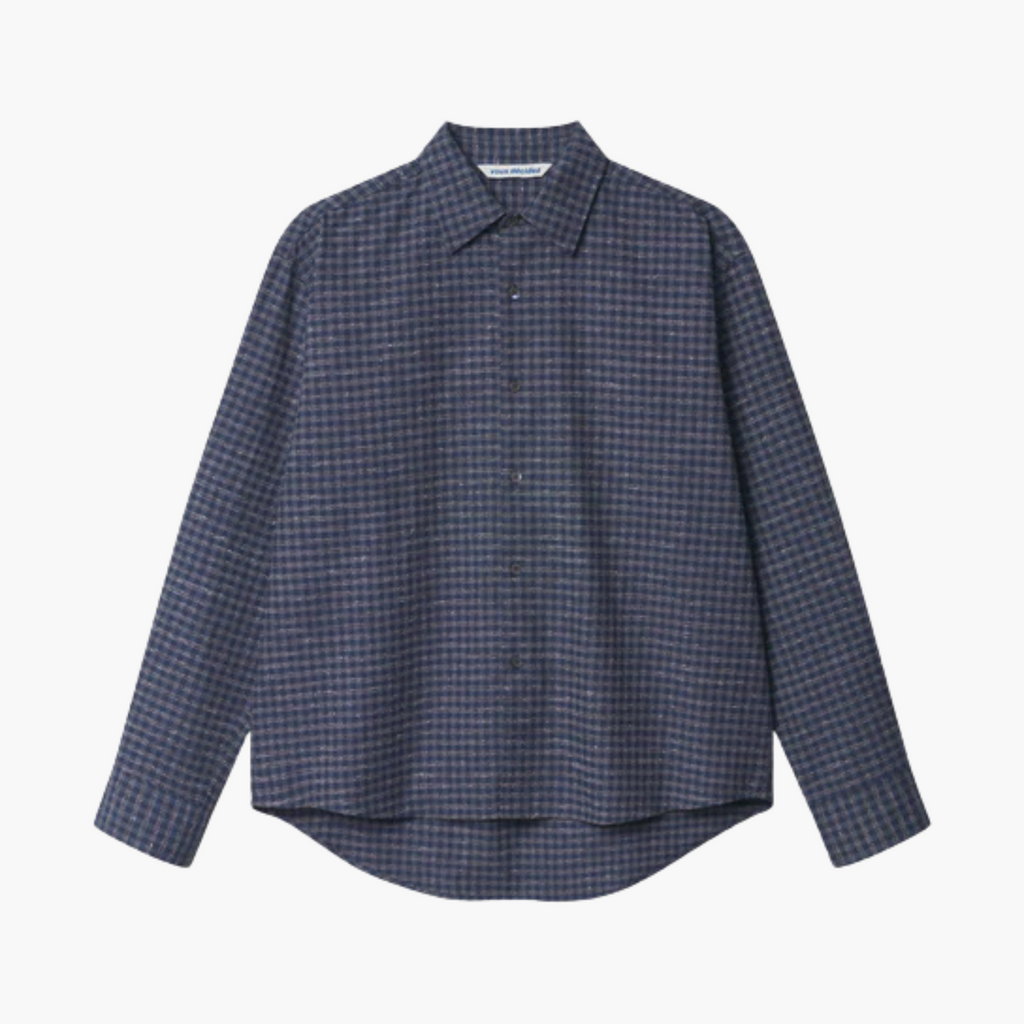 MADE SHIRT - NAVY/BLUE/GREY Aura