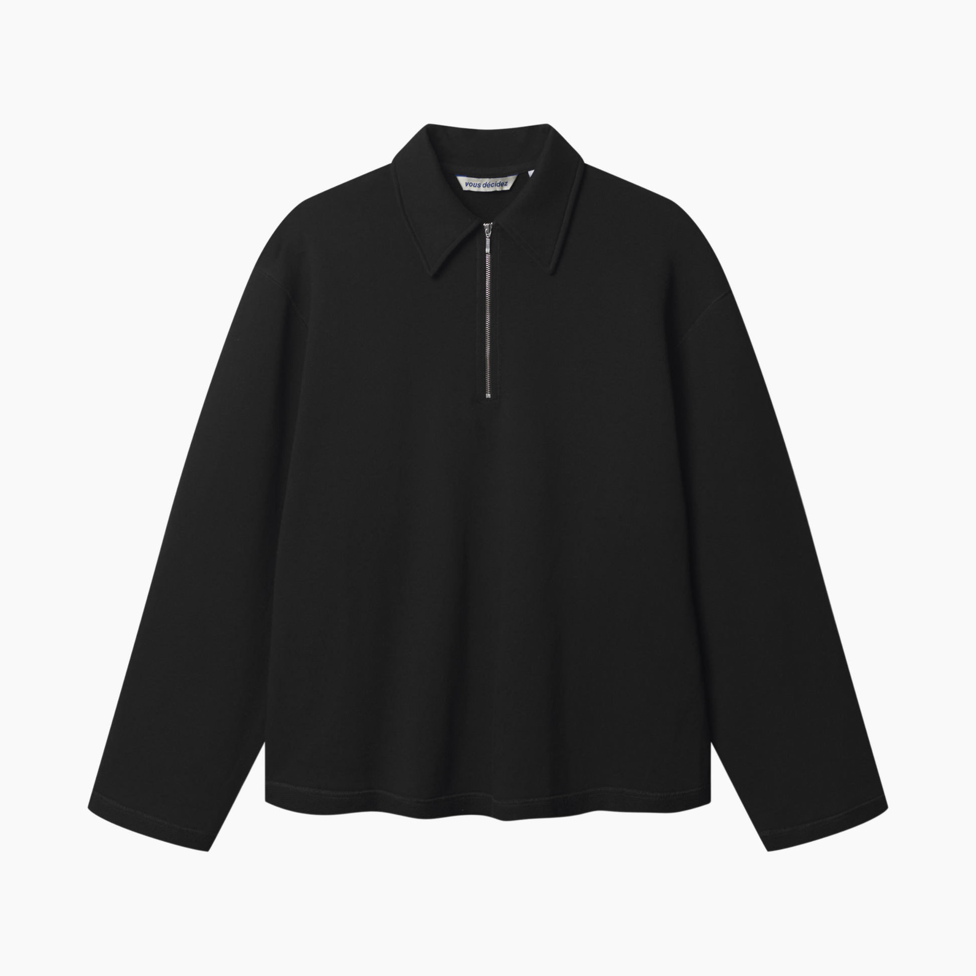 LIGHT ZIP TOP - BLACK - Aura