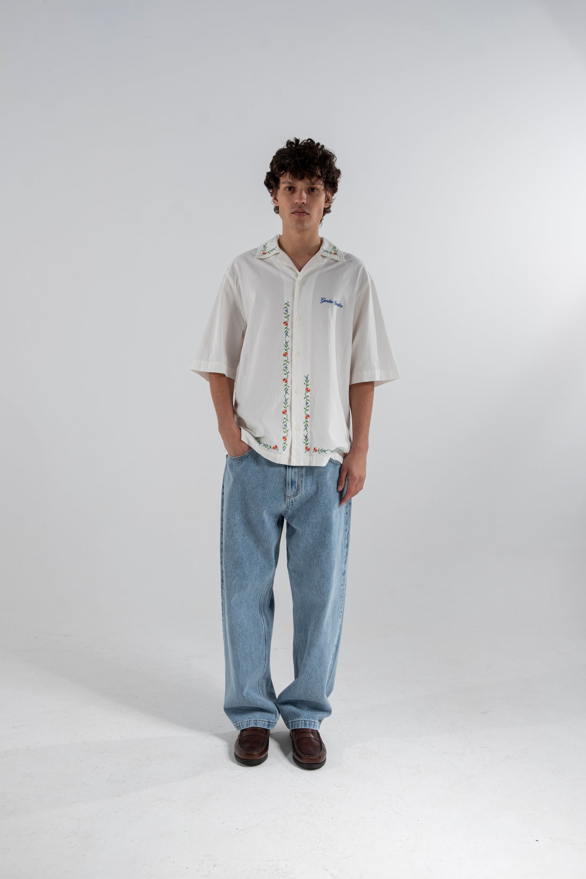 Chardonnay flower shirt - Aura