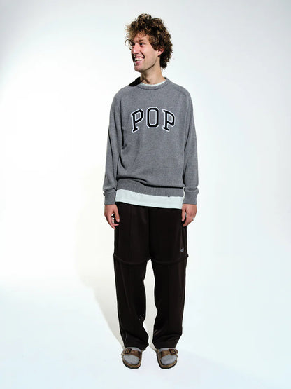 Knitted Arch Crewneck - Aura