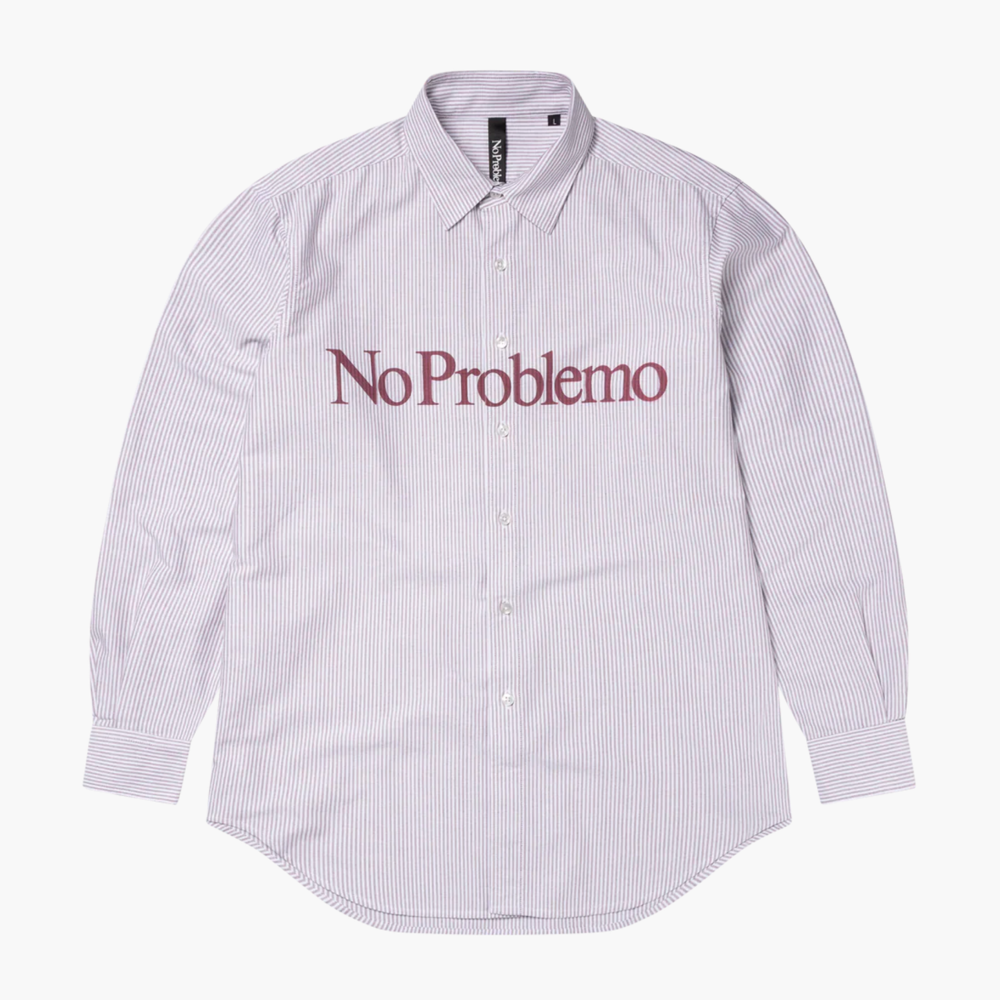 No Problemo LS Stripe Oxford Shirt Red Aries no problemo