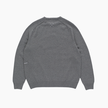 Knitted Arch Crewneck - Aura