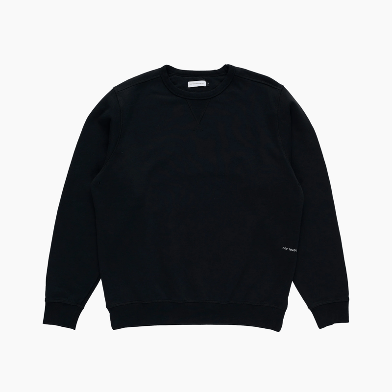 logo crewneck sweat - black - Aura