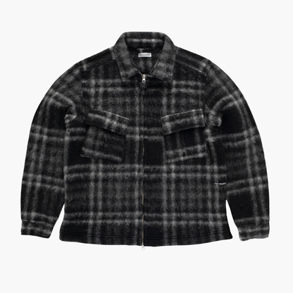 Checked wool shirt jacket Pop trading company