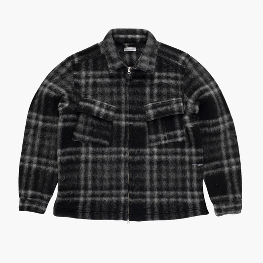 Checked wool shirt jacket Pop trading company