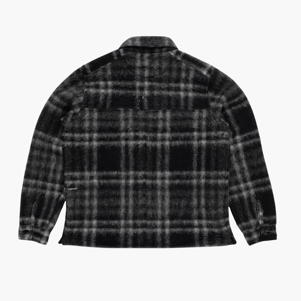 Checked wool shirt jacket Pop trading company