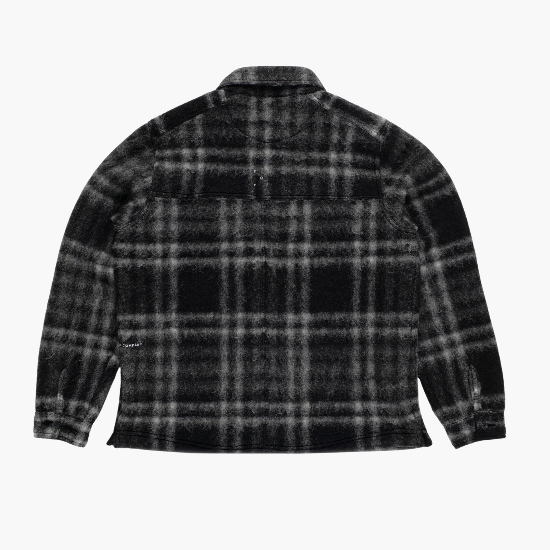 Checked wool shirt jacket Pop trading company