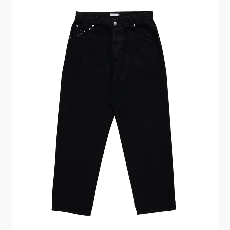drs denim pant - black - Aura