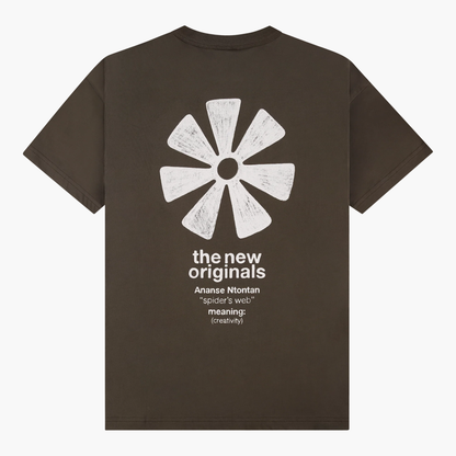 Ananse Adinkra Tee -  Brown The New Original