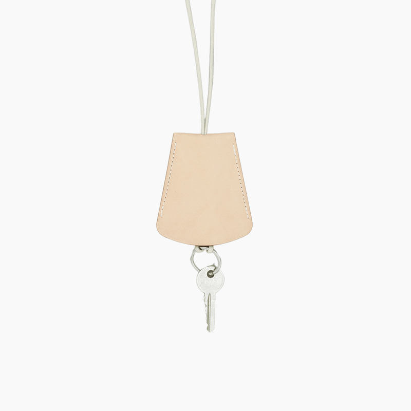 Bell Key-Holder Natural Vegetable Calf Leather - Aura