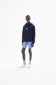 CALIFORNIA COTTON HOODIE - Wave Runner Navy DISTRICT VISION - détail de la matière