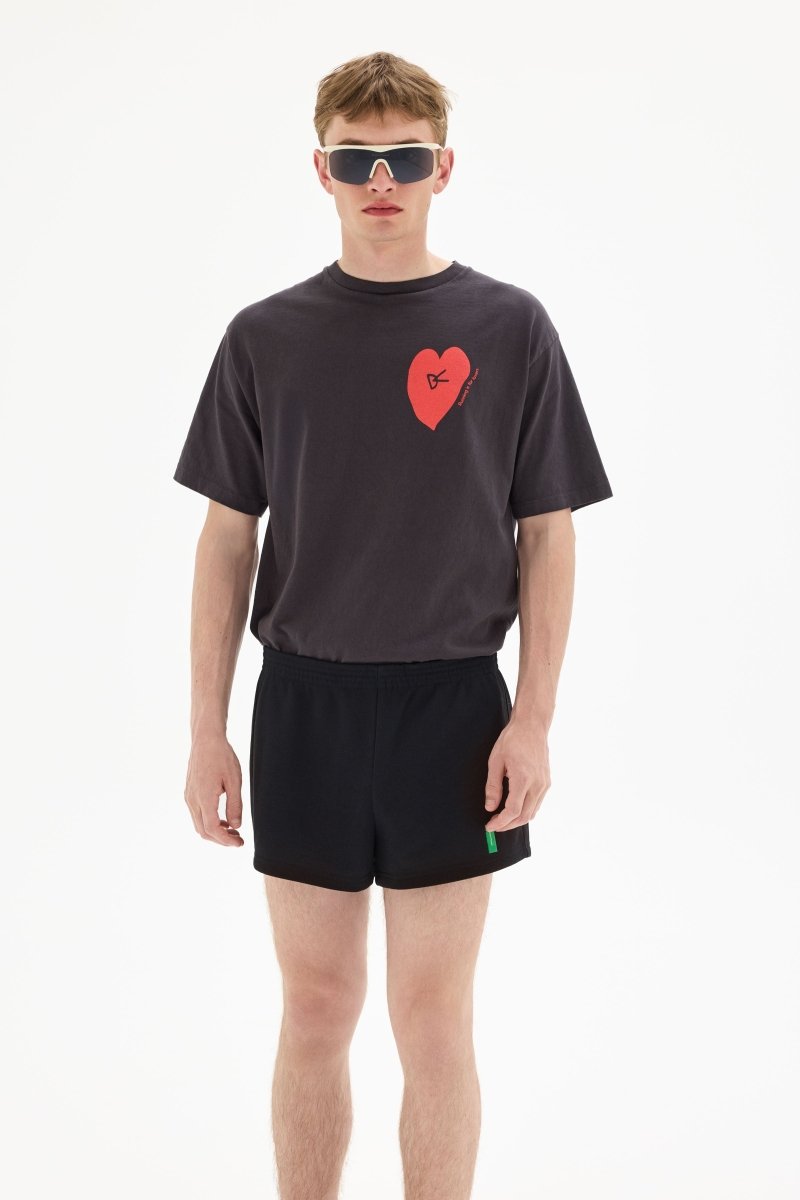 CALIFORNIA COTTON TEE - Run in Love Vintage Black DISTRICT VISION - détail de la matière — photo 1