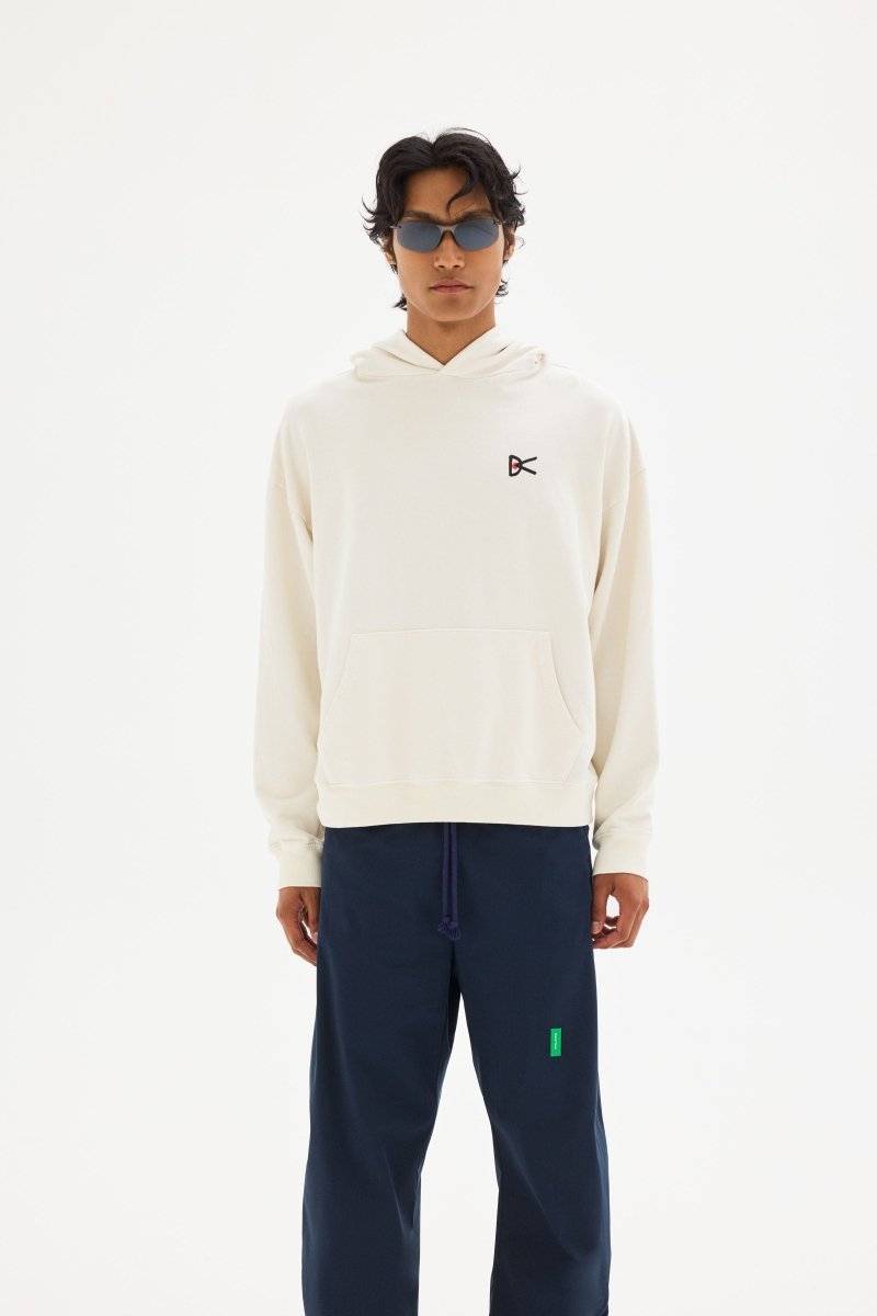 CALIFORNIA COTTON HOODIE - Enlightened Vintage White DISTRICT VISION - détail de la matière — photo 1