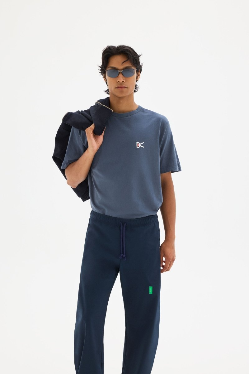 CALIFORNIA COTTON TEE - Junya Dad Warm Blue DISTRICT VISION - détail de la matière — photo 1