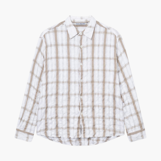 FIND SHIRT - WHITE / SAND CHECK Vous Décidez